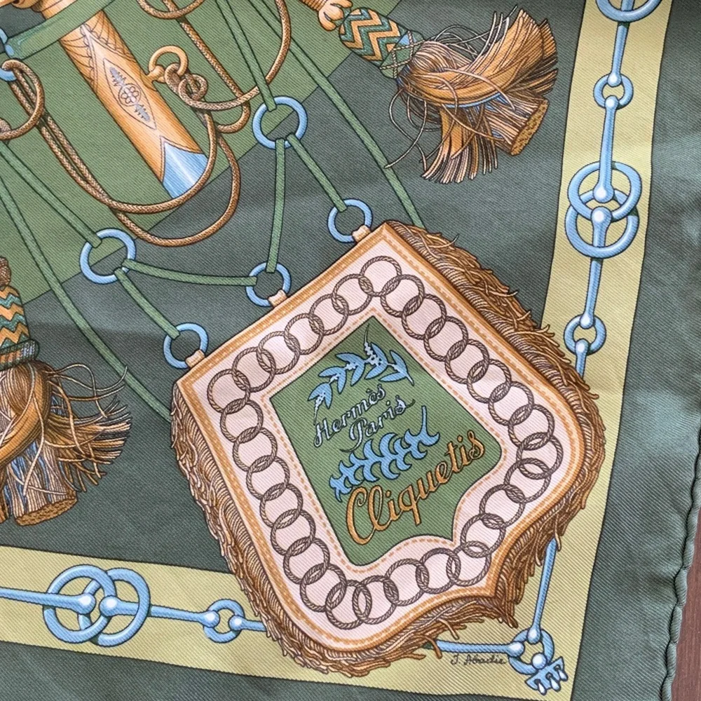 Hermès Cliquetis silk scarf - Picture 2 of 10